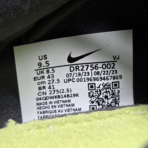 Nike Zoom Rival Mens Size 9.5 Track & Field Jump Spikes Black Volt Red DR2756-00 - Picture 4 of 10